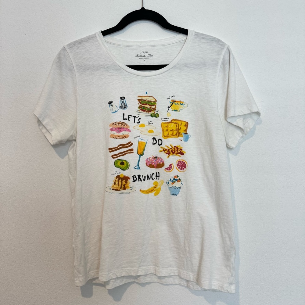 J. Crew Factory Collector Tees Lets Do Brunch Graphic Tee